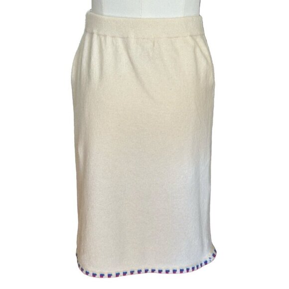 Vintage Honeybee 70% Lambswool Angora Blend Cardigan and Skirt Set Women's S - Picture 10 of 16